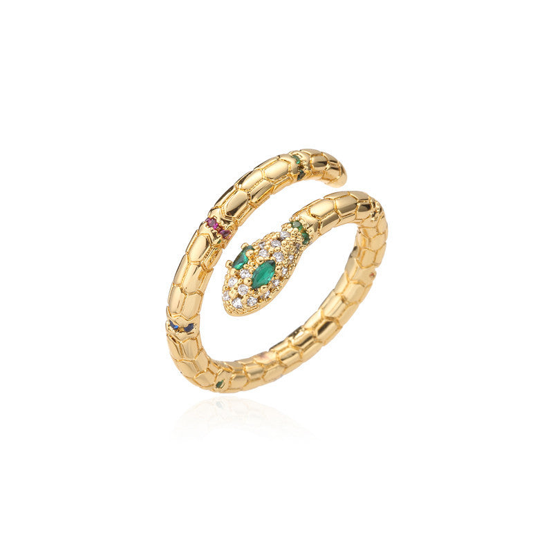 Snake wrap ring alternate angle