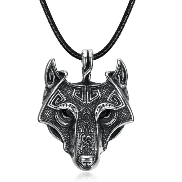Fenwyr Wolf Pendant — Norse Chain Necklace
