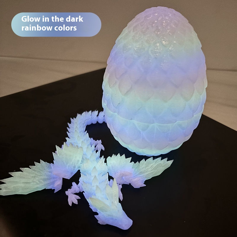 Nightshade Dragon Egg — Collectible Crystal Resin Dragon Egg (Glow-in-the-Dark Options)