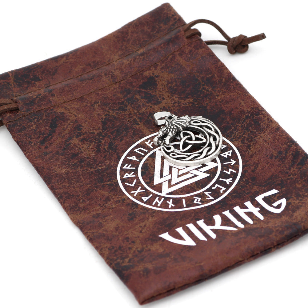Vyrndrak Dragon Celtic Pendant Necklace