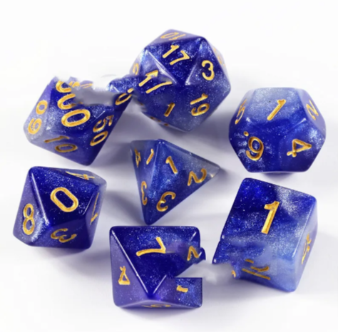 Drakonis Dice Hoard — 7-Die Dragon Set