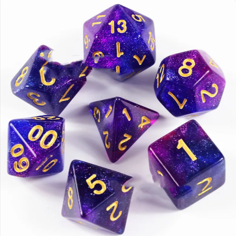 Drakonis Dice Hoard — 7-Die Dragon Set