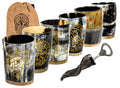 Ironclad Mead Hall Set — 6 Piece Viking Horn Collection