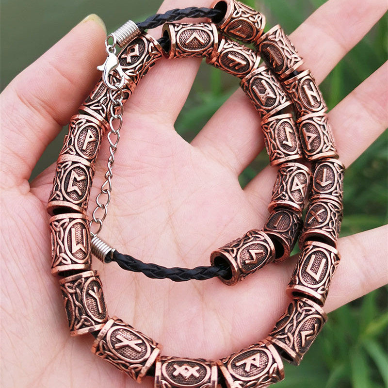 Skaldbraid Beard Beads — Viking Rune Set