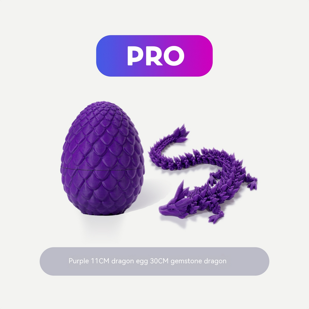 Nightshade Dragon Egg — Collectible Crystal Resin Dragon Egg (Glow-in-the-Dark Options)