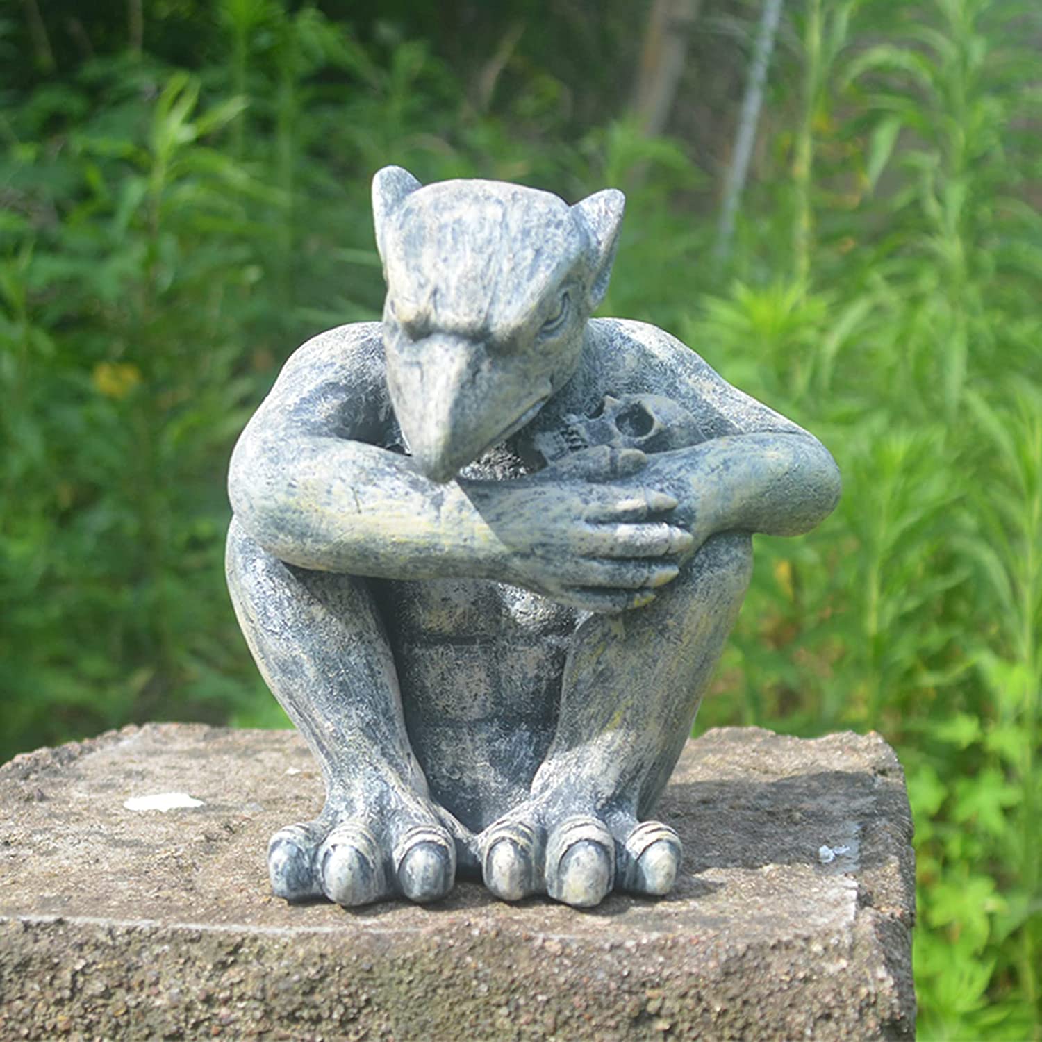 Vorreth gargoyle guardian statue displayed on a shelf as dark fantasy decor