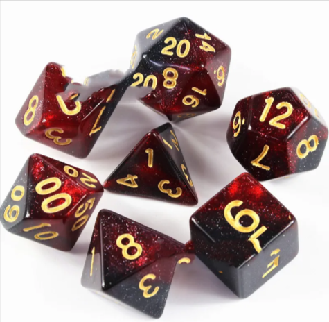 Drakonis Dice Hoard — 7-Die Dragon Set