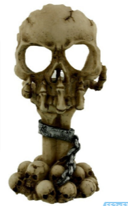 Gothic skeleton hand resin candle holder