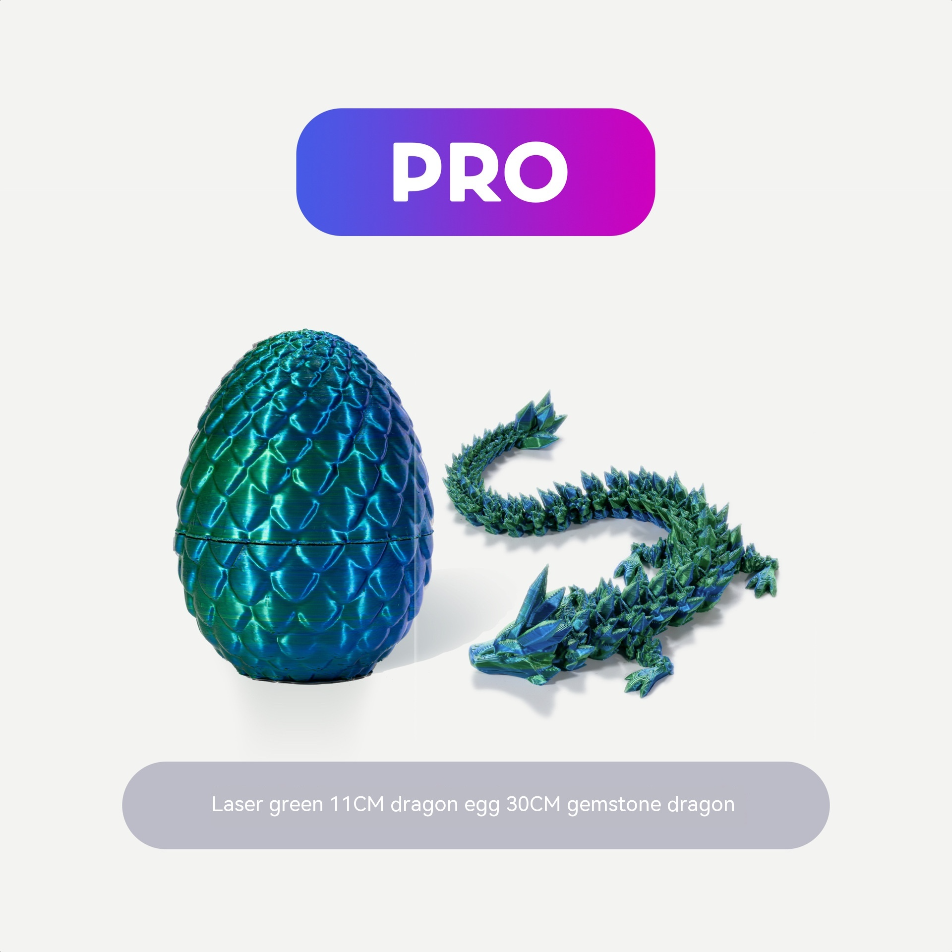 Nightshade Dragon Egg — Collectible Crystal Resin Dragon Egg (Glow-in-the-Dark Options)